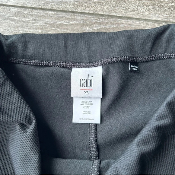 Cabi Black Mesh Skirted  Leggings - Picture 10 of 14
